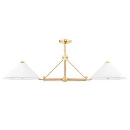 Hudson Valley Lighting Williamsburg Linear in Aged Brass 1057-AGB