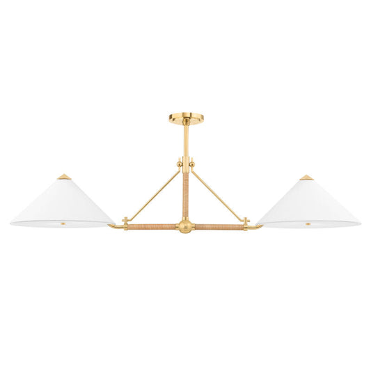 Hudson Valley Lighting Williamsburg Linear in Aged Brass 1057-AGB