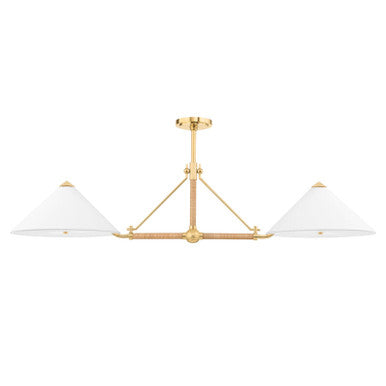 Hudson Valley Lighting Williamsburg Linear in Aged Brass 1057-AGB