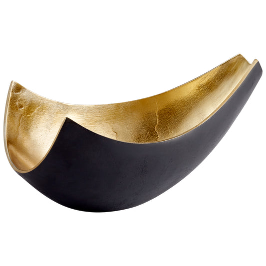 Cyan Design Boema Tray in Matt Black And Gold - Medium 10621