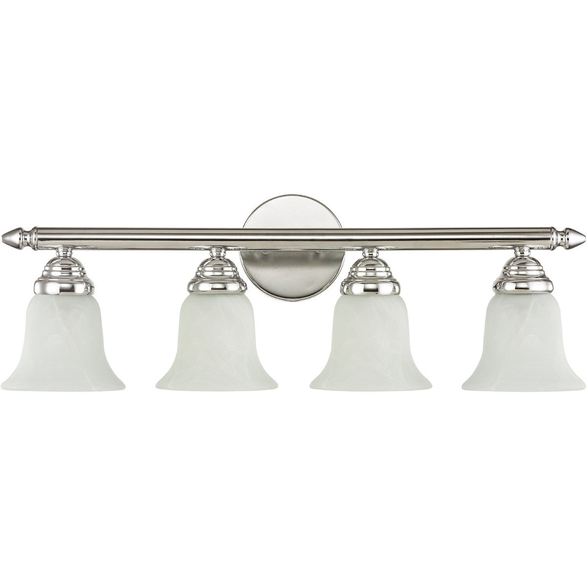 Livex Lighting Neptune Collection 4 Light Polished Chrome Bath Light in Polished Chrome 1064-05