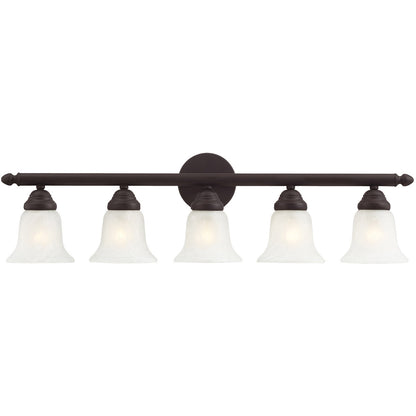 Livex Lighting Neptune Collection 5 Light Bronze Bath Light in Bronze 1065-07