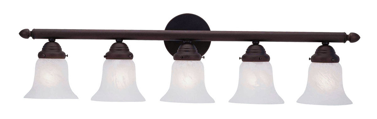 Livex Lighting Neptune Collection 5 Light Bronze Bath Light in Bronze 1065-07