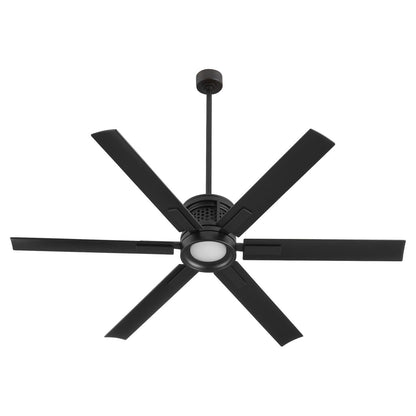 Quorum  Zeus 65" Fan - Matte Black 10656-59