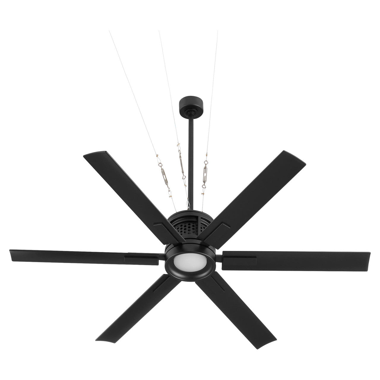 Quorum  Zeus 65" Fan - Matte Black 10656-59