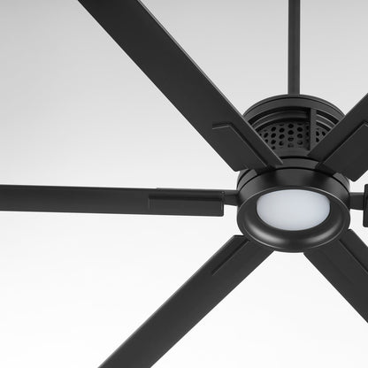 Quorum  Zeus 65" Fan - Matte Black 10656-59