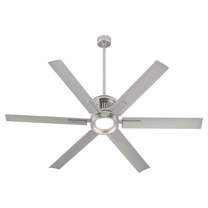 Quorum  Zeus 65" Fan - Satin Nickel 10656-65