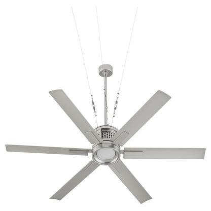 Quorum  Zeus 65" Fan - Satin Nickel 10656-65