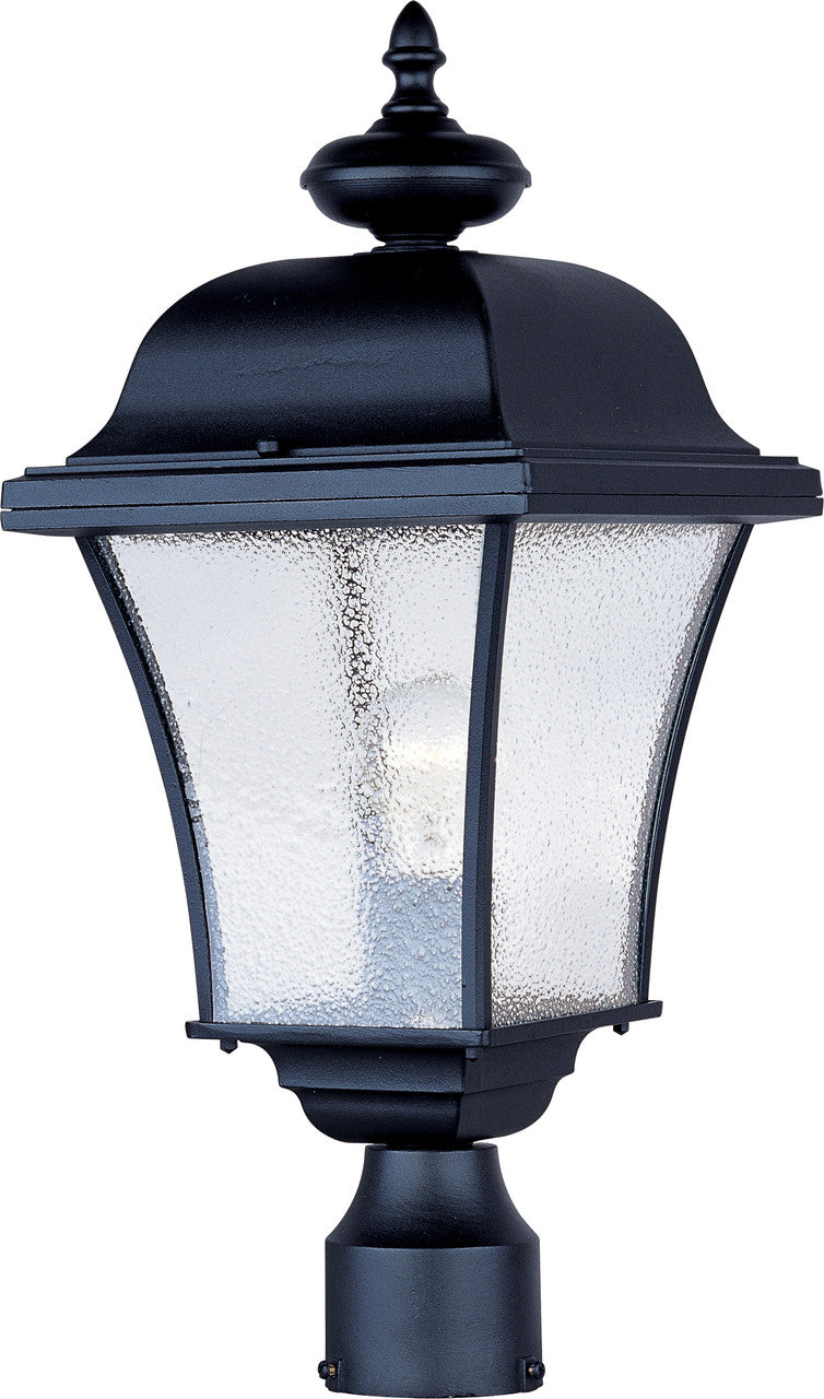 Maxim Senator 1-Light Outdoor Pole/Post Lantern in Black 1065BK