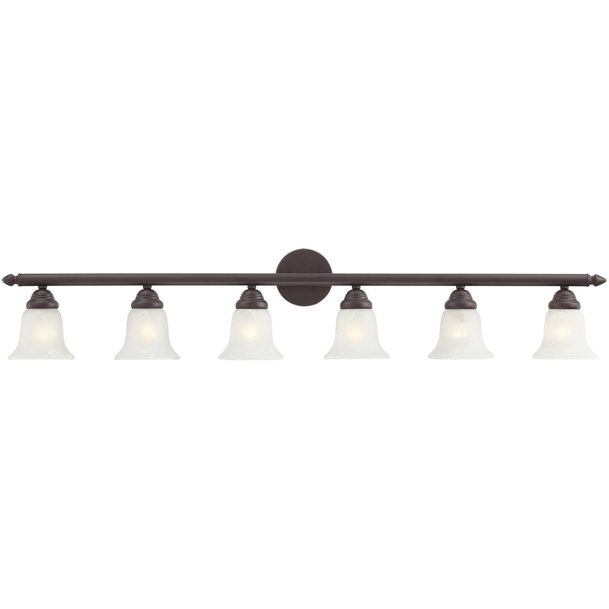 Livex Lighting Neptune Collection 6 Light Bronze Bath Light in Bronze 1066-07