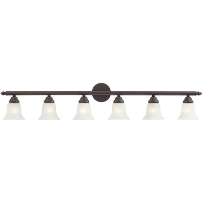 Livex Lighting Neptune Collection 6 Light Bronze Bath Light in Bronze 1066-07