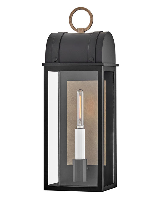 Hinkley Lighting Campbell Medium Wall Mount Lantern in Black 10660BK-BU