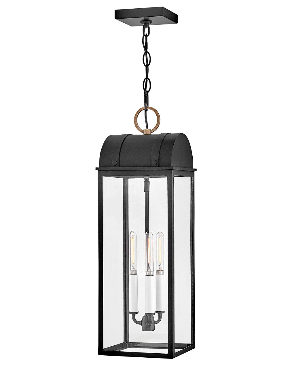 Hinkley Lighting Campbell Large Hanging Lantern in Black 10662BK-BU