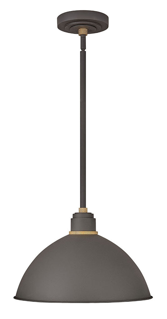 Hinkley Lighting Foundry Dome Pendant Barn Light Museum Bronze 10685MR