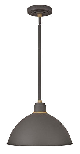 Hinkley Lighting Foundry Dome Pendant Barn Light Museum Bronze 10685MR