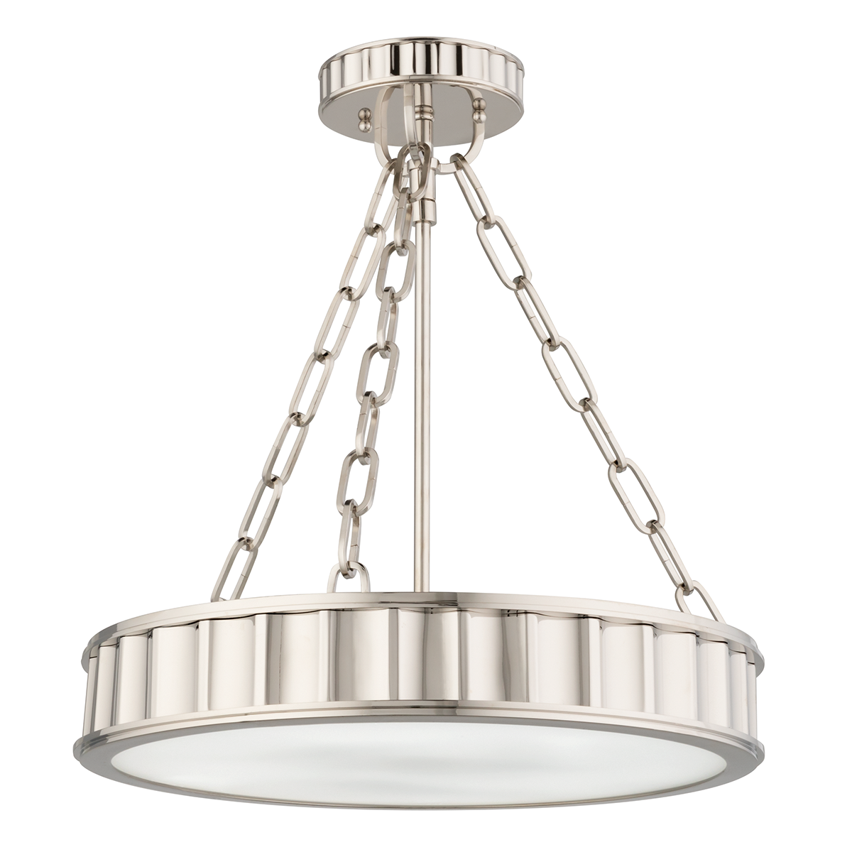 Hudson Valley Lighting Middlebury Semi Flush in Polished Nickel 901-PN