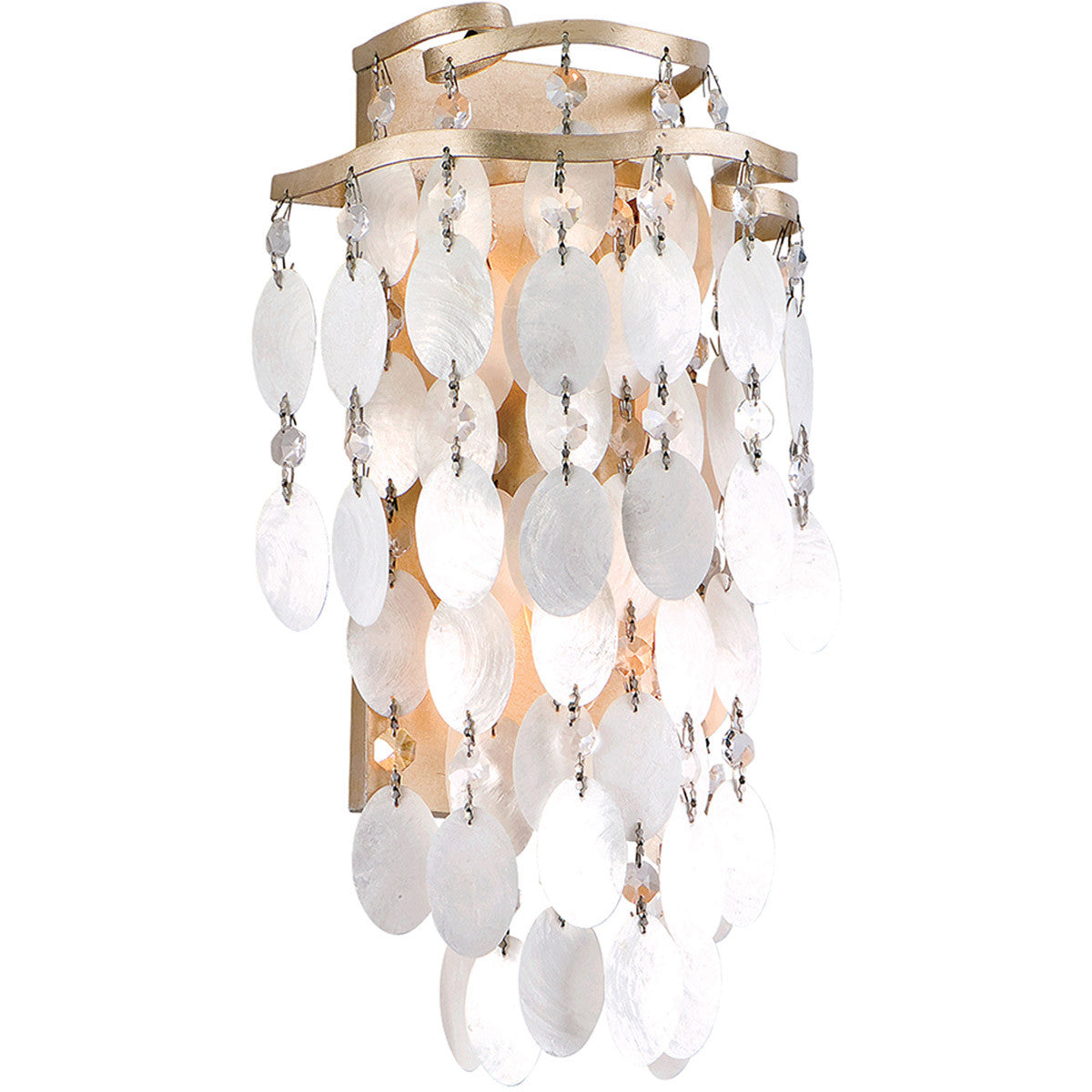 Corbett Lighting Dolce Wall Sconce in Champagne Leaf 109-11