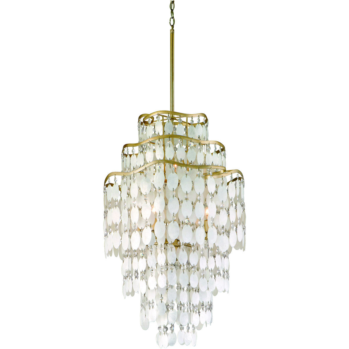 Corbett Lighting Dolce Chandelier in Champagne Leaf 109-47