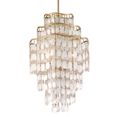 Corbett Lighting Dolce Chandelier in Champagne Leaf 109-47