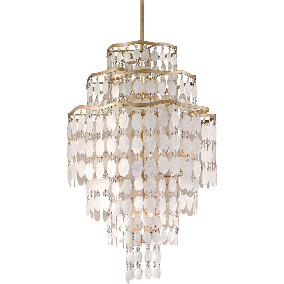 Corbett Lighting Dolce Chandelier in Champagne Leaf 109-712-CPL