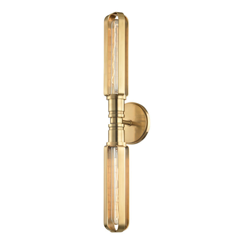 Hudson Valley Lighting Red Hook Wall Sconce in Aged Brass 1092-AGB