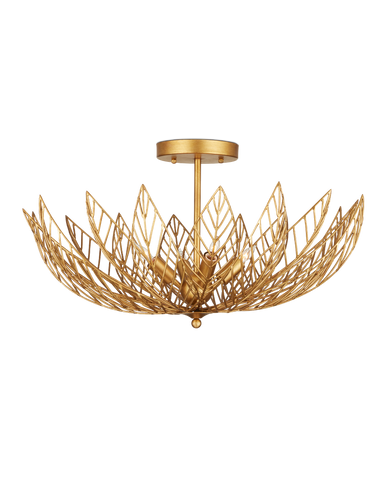 Currey & Co. Leaflace Semi-Flush Mount 9000-1228