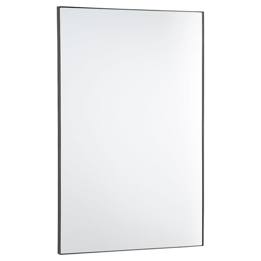 Quorum Mirror in Matte Black 11-2436-59