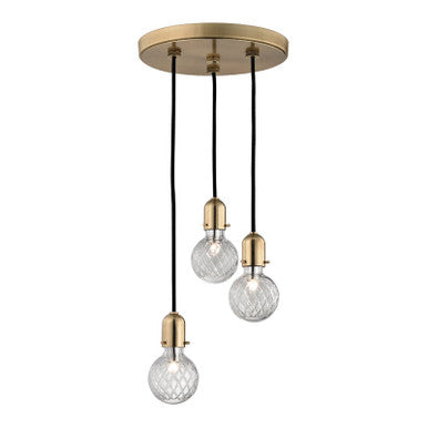 Hudson Valley Lighting Marlow Pendant in Aged Brass 1103-AGB