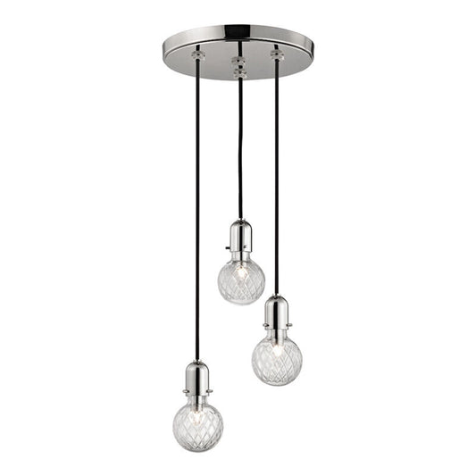 Hudson Valley Lighting Marlow Pendant in Polished Nickel 1103-PN