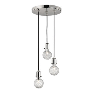 Hudson Valley Lighting Marlow Pendant in Polished Nickel 1103-PN