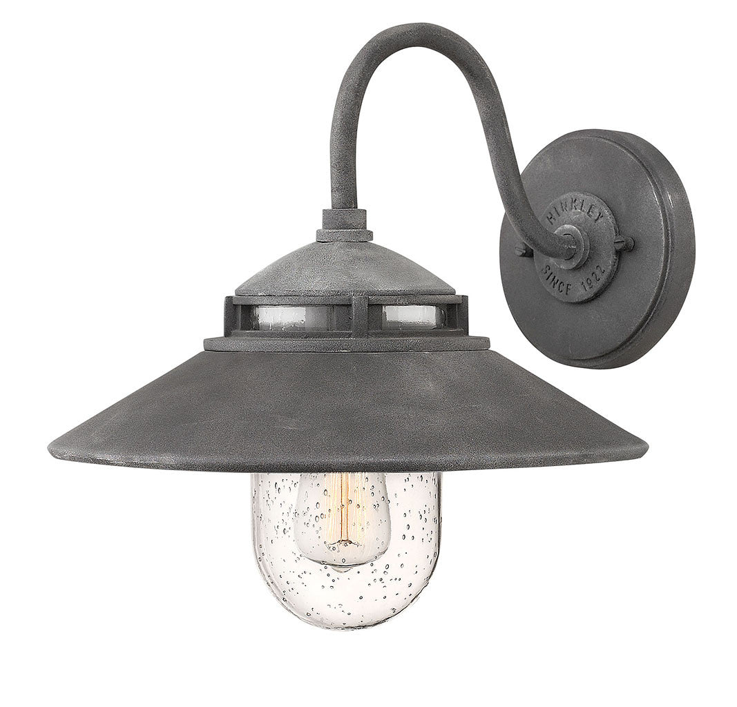 Hinkley Lighting Atwell Small Wall Mount Lantern Aged Zinc 1110DZ