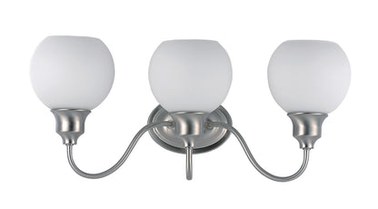 Maxim Ballord 3-Light Bath Vanity in Satin Nickel 1113SWSN