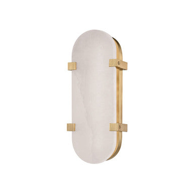 Hudson Valley Lighting Skylar Wall Sconce in Aged Brass 1114-AGB