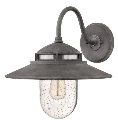 Hinkley Lighting Atwell Medium Wall Mount Lantern Aged Zinc 1114DZ