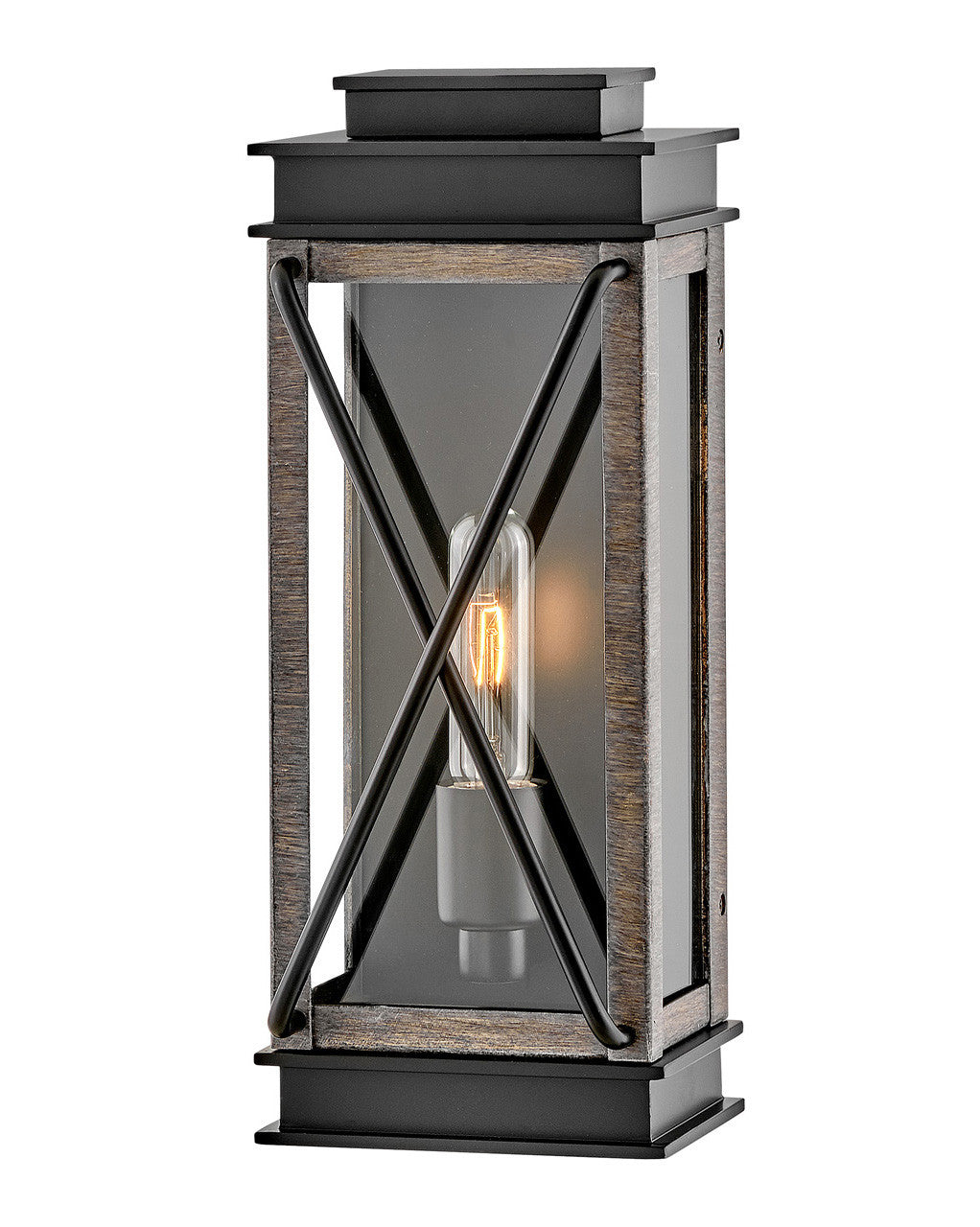 Hinkley Lighting Montecito Small Wall Mount Lantern Black 11190BK