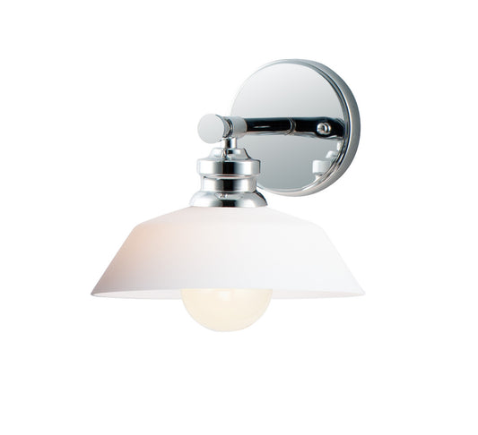 Maxim Willowbrook 1-Light Wall Sconce in Polished Chrome 11191SWPC