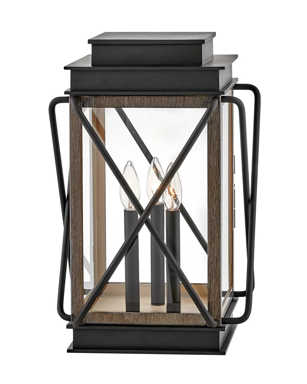 Hinkley Lighting Montecito Medium Pier Mount Lantern Black 11197BK