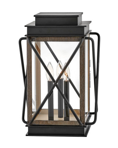 Hinkley Lighting Montecito Medium Pier Mount Lantern Black 11197BK