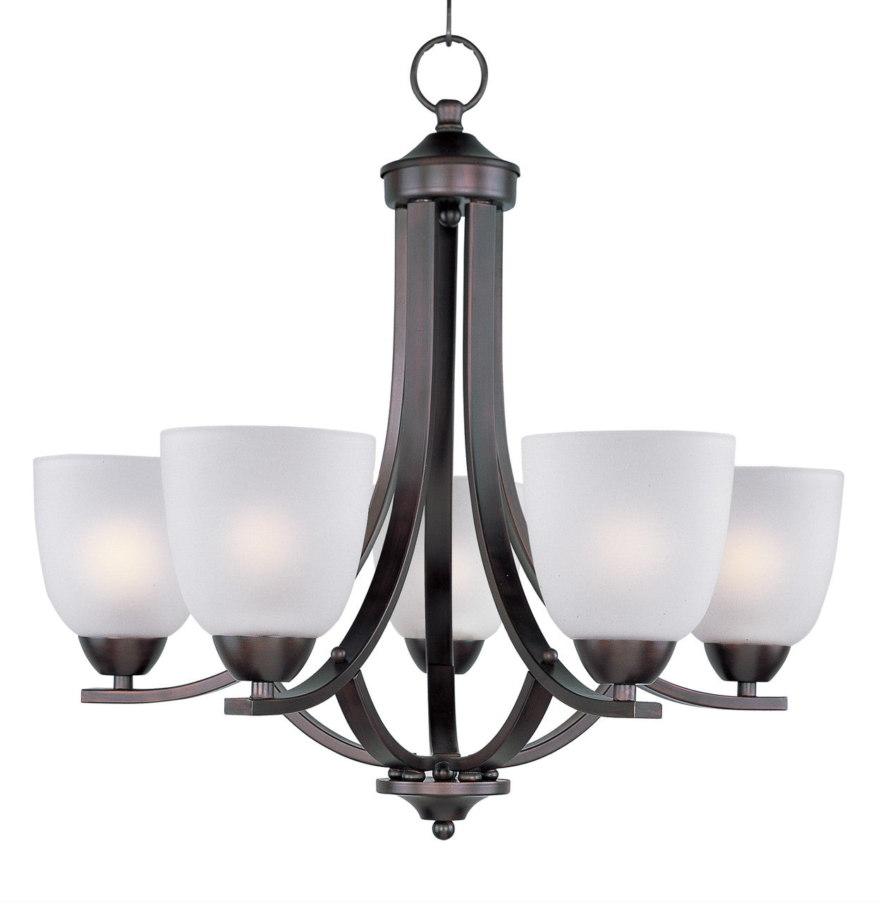 Maxim Axis 5-Light Chandelier in Oil Rubbed Bronze 11225FTOI