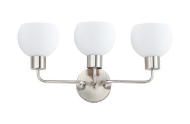 Maxim Coraline 3-Light Bath Vanity in Satin Nickel 11273SWSN