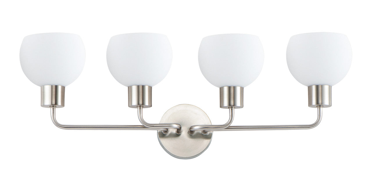 Maxim Coraline 4-Light Bath Vanity in Satin Nickel 11274SWSN