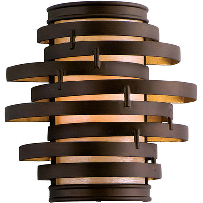 Corbett Lighting Vertigo Wall Sconce in Bronze And Gold Leaf 113-11