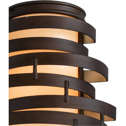 Corbett Lighting Vertigo Wall Sconce in Bronze And Gold Leaf 113-13