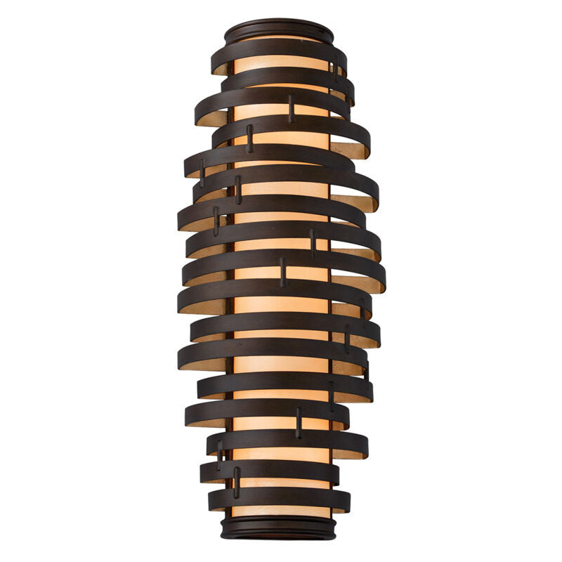 Corbett Lighting Vertigo Wall Sconce in Bronze And Gold Leaf 113-13