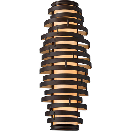 Corbett Lighting Vertigo Wall Sconce in Bronze And Gold Leaf 113-13