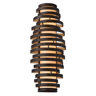 Corbett Lighting Vertigo Wall Sconce in Bronze And Gold Leaf 113-13