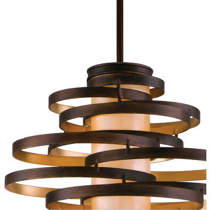 Corbett Lighting Vertigo Chandelier in Bronze And Gold Leaf 113-43