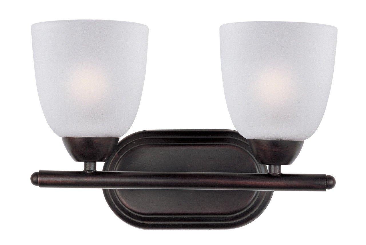 Maxim Axis 2-Light Bath Vanity in Oil Rubbed Bronze 11312FTOI