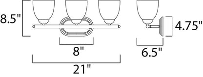 Maxim Axis 3-Light Bath Vanity in Oil Rubbed Bronze 11313FTOI