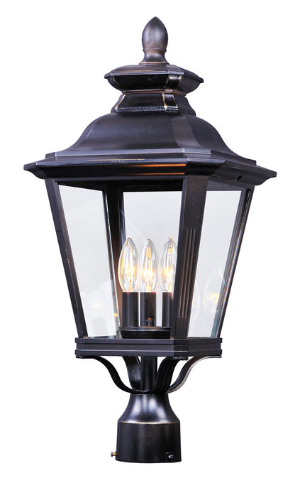 Maxim Knoxville 3-Light Outdoor Post in Bronze 1131CLBZ